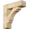 Ekena Millwork Merced Block Rough Sawn Bracket w/ Offset Brace, Douglas Fir, 8"W x 28"D x 28"H BKT0806X28X28MRC05RDF - alternate 1